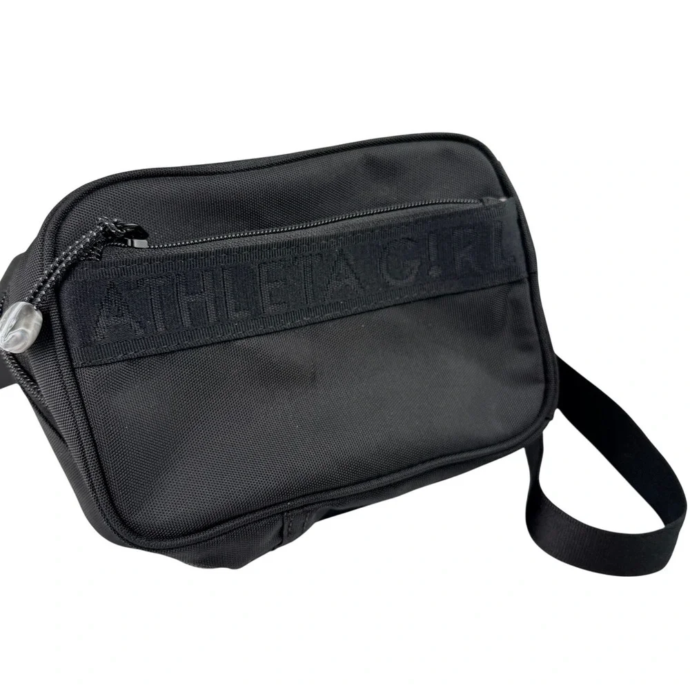 Athleta Girl Always Belt Bag Fanny Pack Black Running Travel Waist Pack